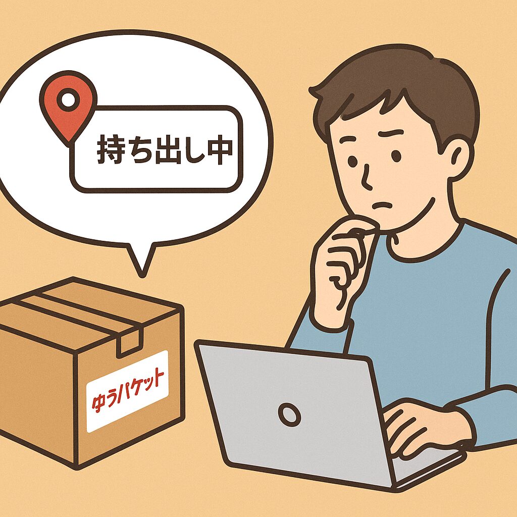 ゆうパケット持ち出し中とは?意味・配達状況・届くまでの目安をわかりやすく解説